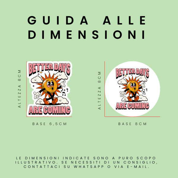 Guida alle dimensioni degli adesivi personalizzati