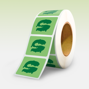 Etichette adesive angoli smussati personalizzate stickyattack