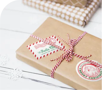 Etichette personalizzate per natale