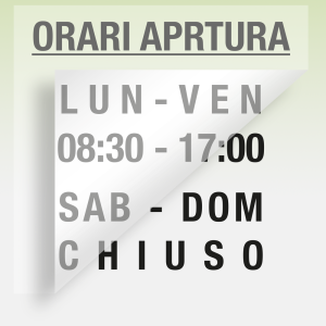 Adesivi Orari Negozio