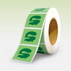 Etichette adesive quadrate personalizzate stickyattack
