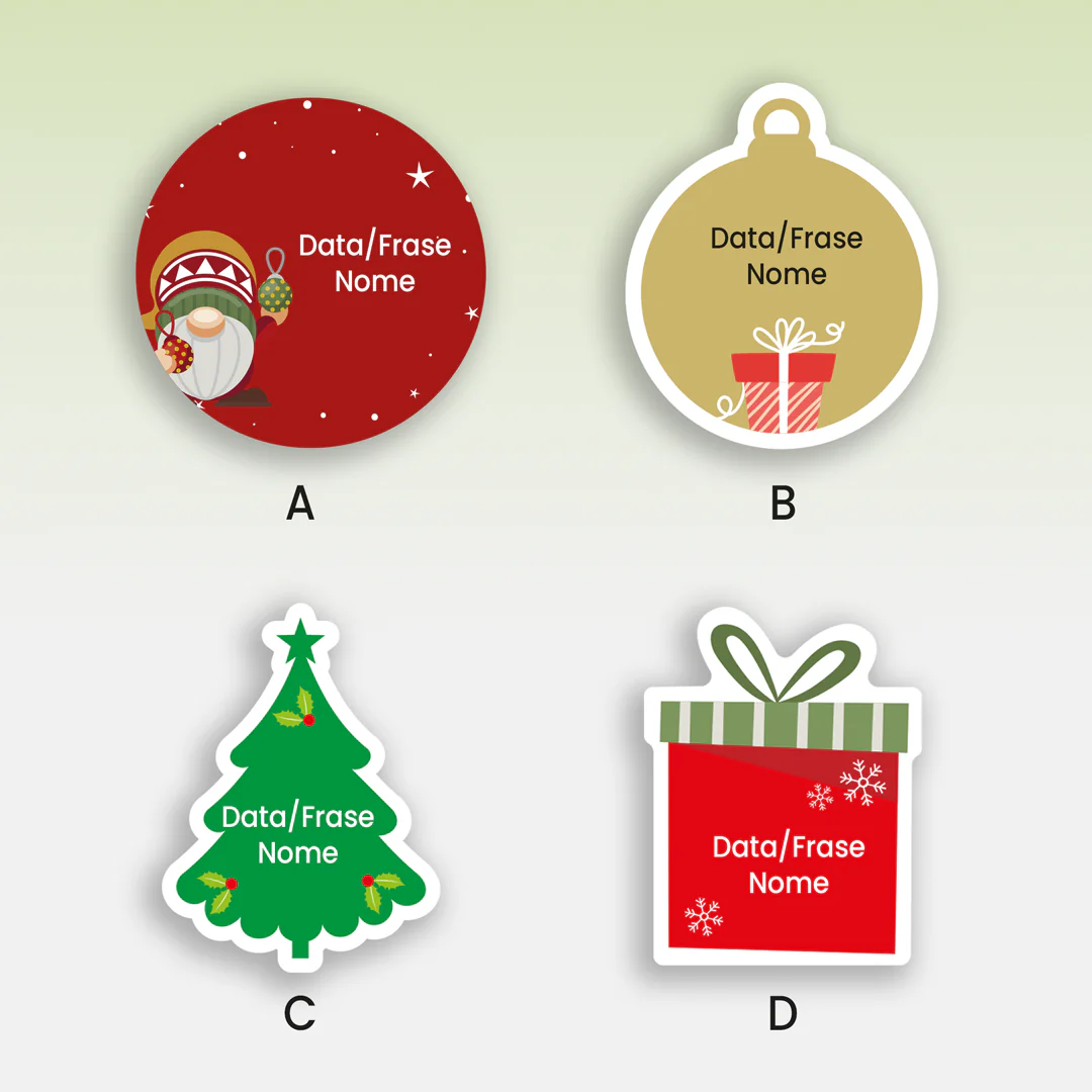 Etichette natale personalizzate