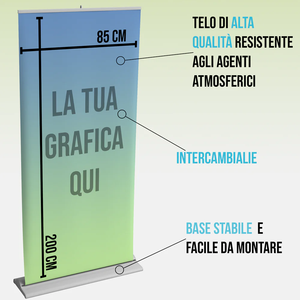 Roll up deluxe 85x200 - immagine 2